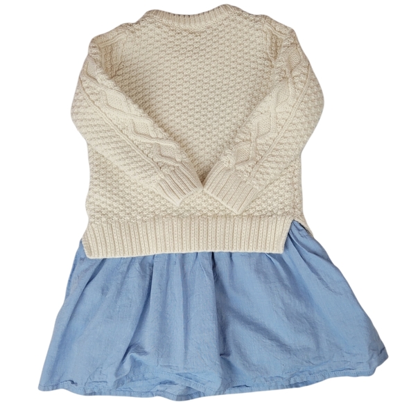 BABY GAP Cable Knit Sweater Dress Size 3Y - Picture 5 of 7